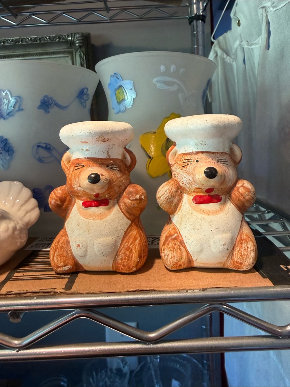 Ceramic Brown Bear Salt and Pepper Shaker Set - Brown